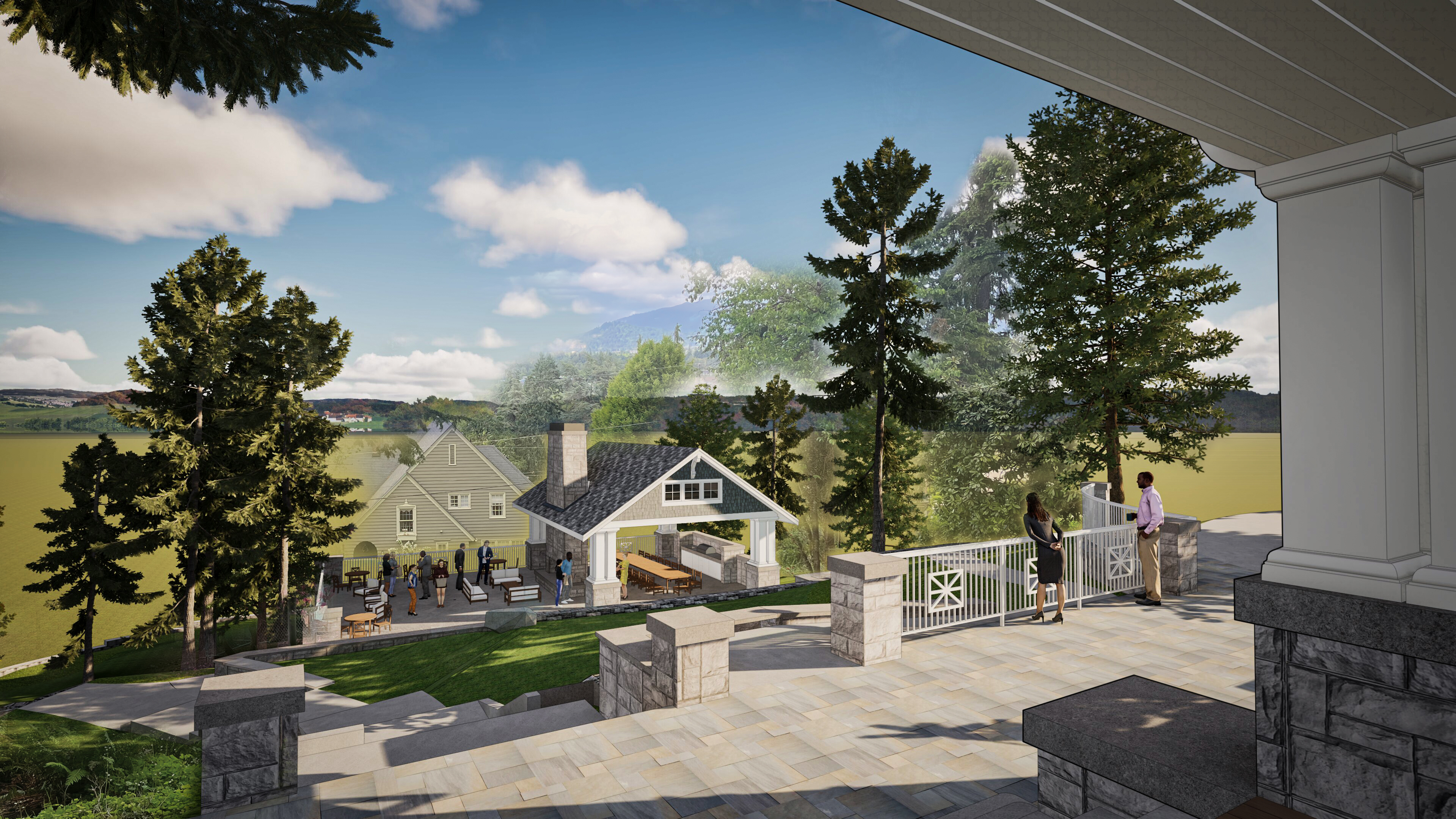 Deck 1 siding with color