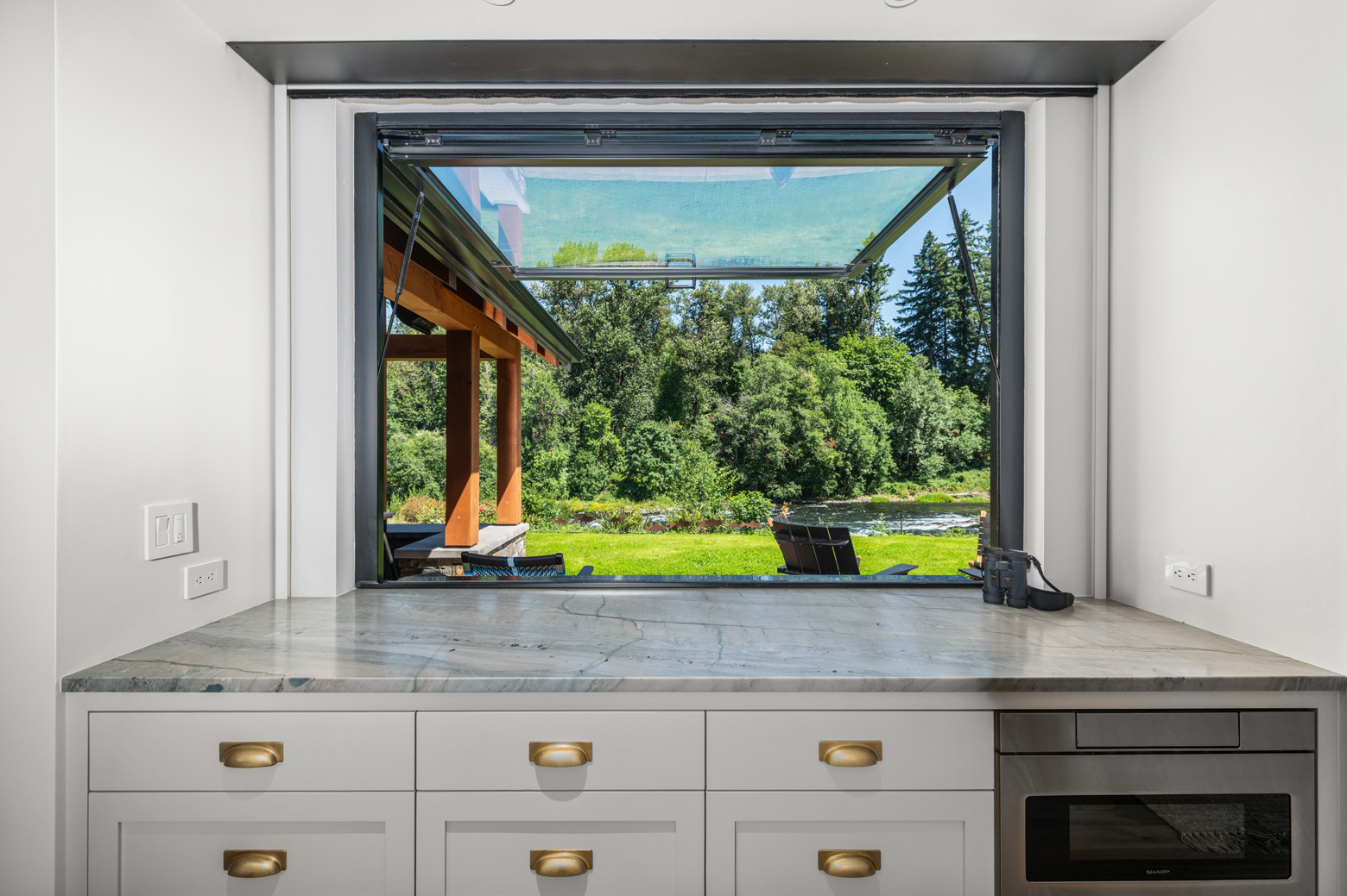 Whitewater kitchen window