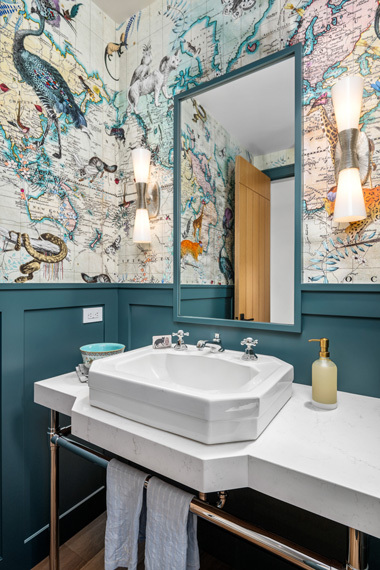 Whitewater powder room