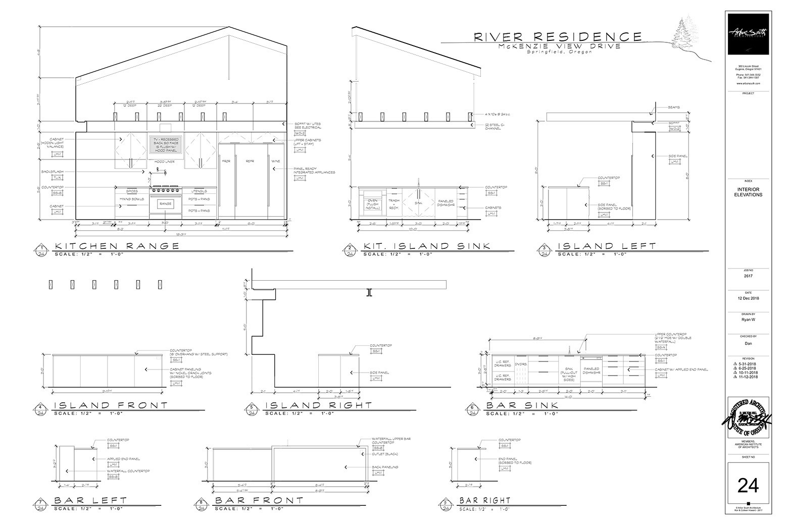 River house Interior drawings