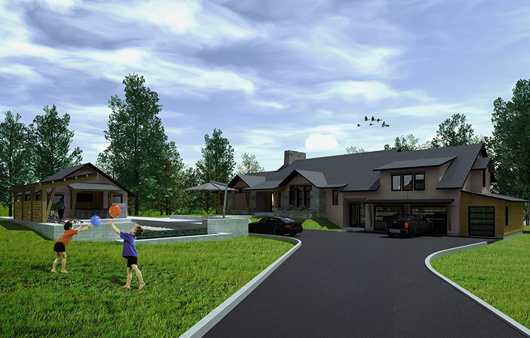 River house exterior render