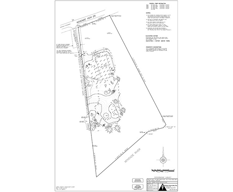 River house lot survey wide